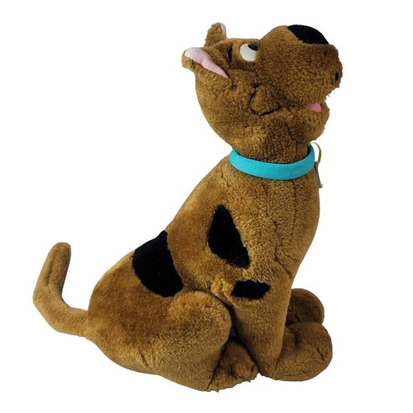 Cartoon Network Scooby Doo Plush Stuffed Brown 11" Smiling Collar Vintage 1998 - Picture 4 of 12